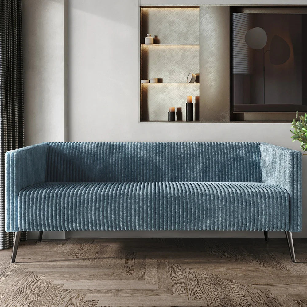 CraftPorch Corduroy Modern and Glamorous Velvet Upholstered Sofa